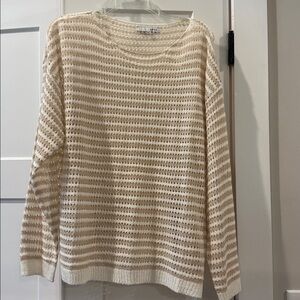 Baltic Born Cream and Tan Striped Tunic